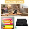 Sticky Note Holder, Reble Self-Stick Sticky Note Stencil and Holder for 3x3 Inch Notes, Suitable for Office Home (Black, 5 Templates)