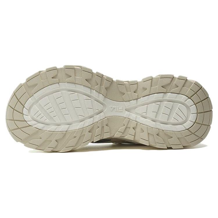 FILA Sofia 1S Fishbone Sneakers Simple Solid Color Durable Wrap Low Top Dad Shoes Women sneakers Milk-White Beige F12W331111FGB