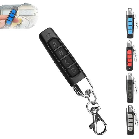 4-in-1 Remote Control Duplicator, Remote Control Duplicator for Cars, Wireless Cloning Key Fob Duplicator, 433MHz Copy Remote Controller, Universal