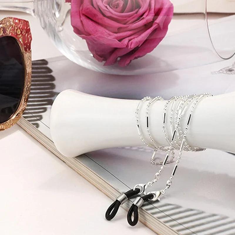 

Minimalist Style Balck Bead Chain Eyeglass Chain Lanyard Reading Glasses Chains Women Accessories Sunglasses Hold Straps Cords
