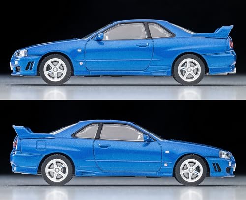 TOMYTEC Tomica Limited Vintage Neo 1/64 Scale LV-N353b Nissan Skyline 2-Door Sports Coupe 25GT TURBO with Optional Parts, Blue, 2000 Model, Finished M