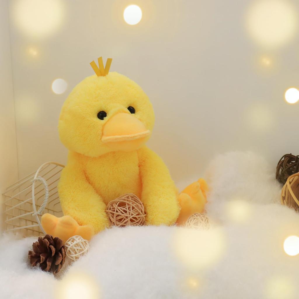 Apricot Lamb Arctic Eider Duck Plush Toy for Kids, Soft and Cute, Fluffy Arctic Eider Duck for Girls and Boys, 23cm