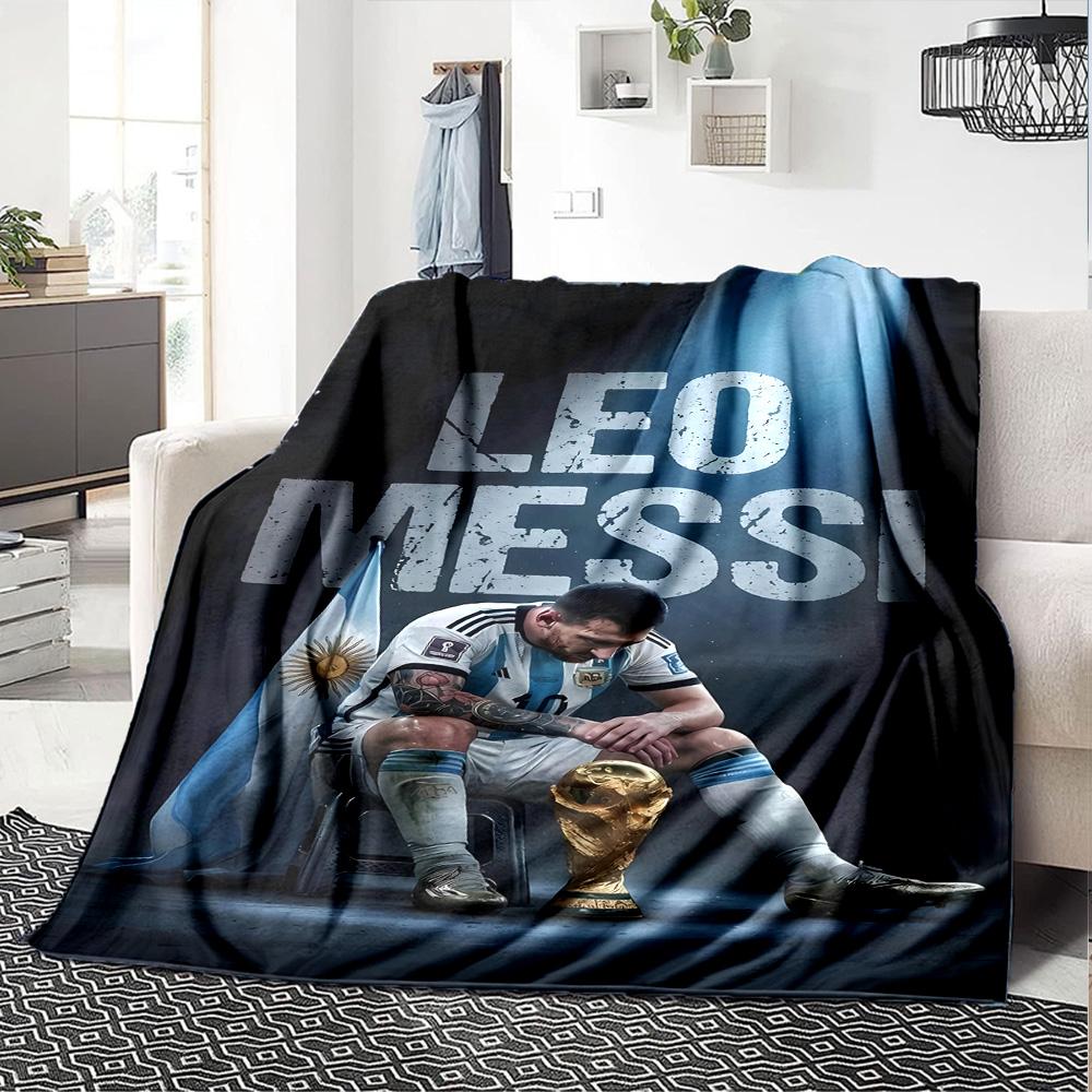 Messi's Legacy Soccer Blanket Soft Warm Cozy Perfect for Seaside Bed Bedding for All Occasions Stylish Decor