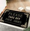 Minimalist Welcome Doormat Please Take Off Your Shoes Living Room Bedroom Entrance Carpet Farmhouse Interior Decoration Carpet