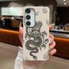Cool Dragon Pattern Soft TPU Case For Samsung S25 S24 FE S23 Ultra S22 A56 A16 A55 A36 A35 Leather Texture Matte Shockproof Slim Cover