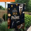 2D Flat, 2D Flat Printing Garden Flag 1pc, Fathers Day Celebration Setup Durable Single-Sided Print Yard Flag, Garden & Home Holiday Decoration, 29.97