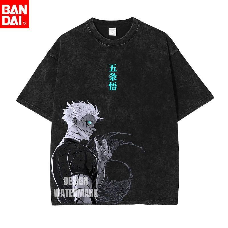 Mens Washed New Arrival Clothes Tee Shirt Graphic T-Shirts Men Tshirt for Men Ropa Hombre Anime Jujutsu Kaisen Ryomen Sukuna