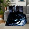 DC Universe Online Batman PosterBlanket Flannel Throw Blanket for Sofa, Bed, Travel, Camping, Office, Couch, Chair