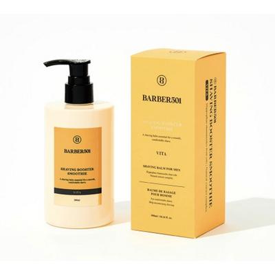 BARBER501 Shaving Booster Vita 300ml 1 pièce Gel à raser grande capacité type rinçage pour le rasage
