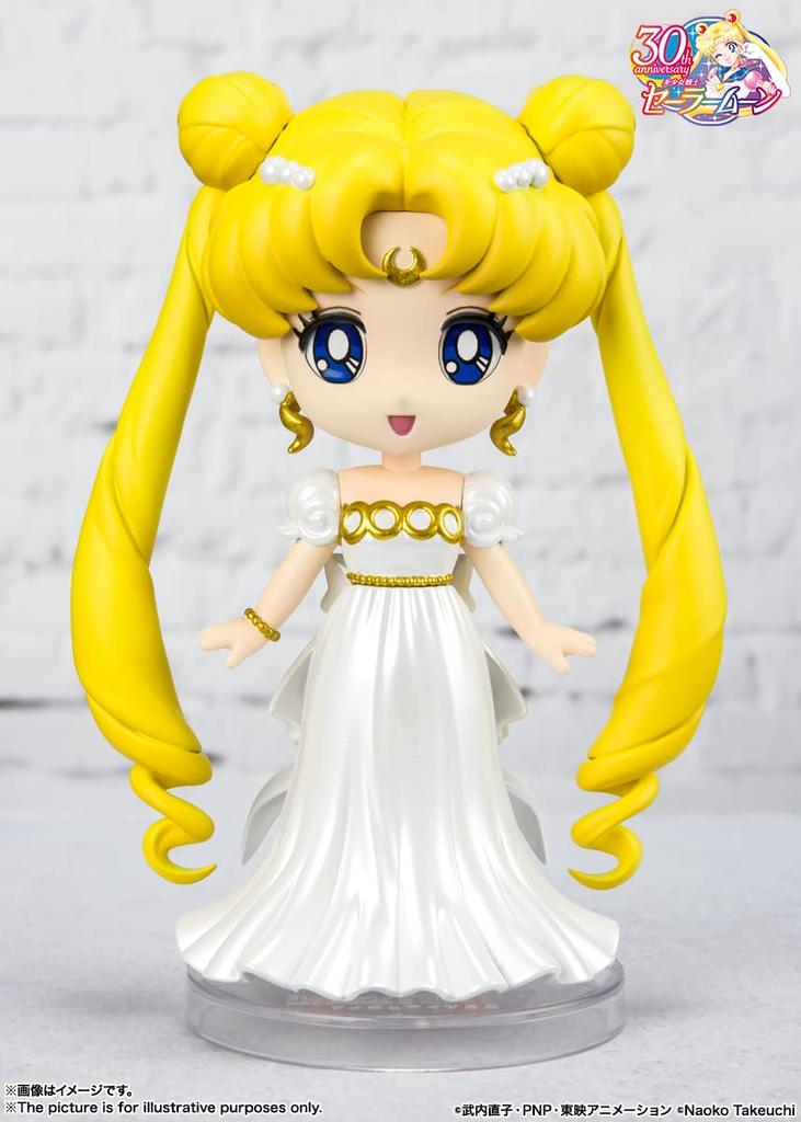 TAMASHII NATIONS Figuarts mini Pretty Guardian Sailor Moon Princess approximately PVC ABS painted action figure Serenity, 90mm, &