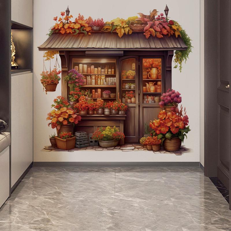 Selbstklebender Wandsticker für Wohnzimmer Schlafzimmer Flur Eingang Hintergrund Heimdeko Abnehmbares Wandtattoo