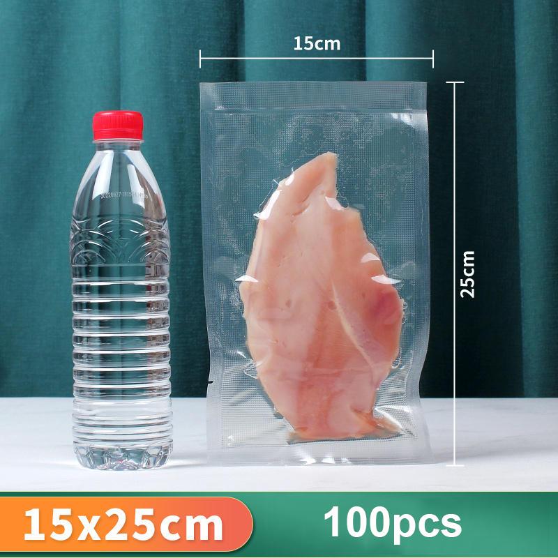 Vacuum Packaging Bags Food Vacuum Bags BPA-Free Empty Vacuum Packed Bags Vacuum Sealer Bags for Food Vacuum Sealing Bags 100pcs