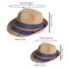 Cappello di Paglia Estivo Genitore-Figlio Fedore Pieghevoli Cappello da Sole Parasole da Uomo Cappello da Spiaggia da Donna Cappello a Cilindro per Bambini Piccolo Cappello a Cilindro
