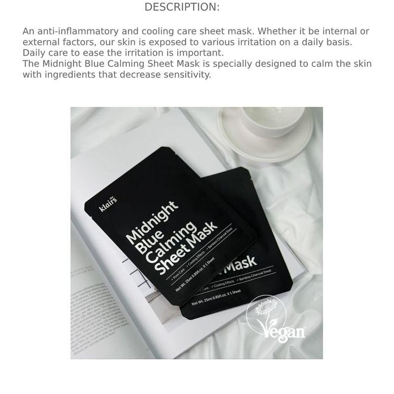 Dear, Klairs - Sheet Mask 1pc - 2 Types