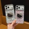 Bright Diamond Heart Polka Dot Mirror Case for iPhone 17 Pro Max/15 Pro/11/12.
