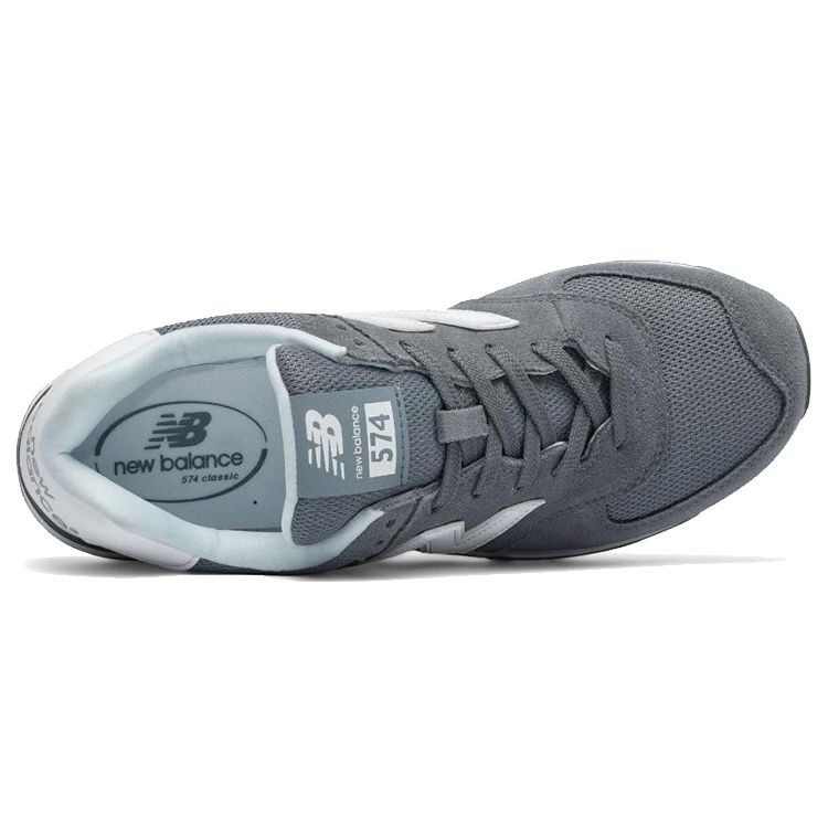 New Balance Nb 574 Reflective Fabric Leather Low Top Running Shoes Unisex Sneakers Dark-Gray White ML574CNC