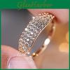 Engagement Zircon Rings White Sparkling For Women Fashion Gold Color Ring Wedding Jewelry