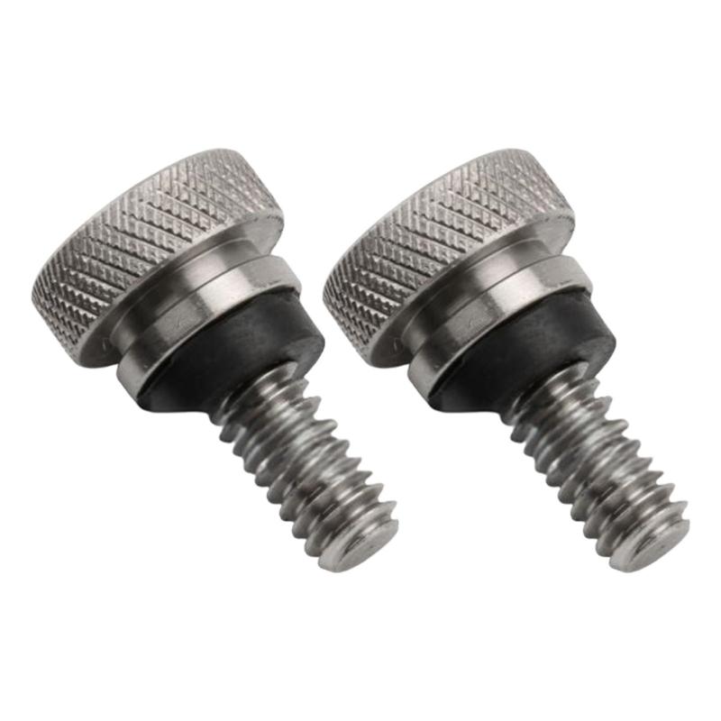 Machined Skull Motorcycle Seat Bolts Fit For 1997+ Models Aluminum Construction Easy Installation