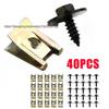 BMW Car Decorative Fastener: Black Zinc Hex Head Screw Clip