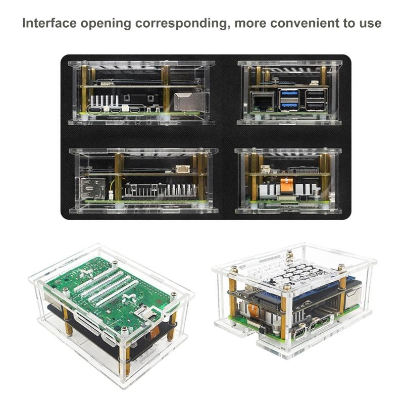 PCIe M.2 NVMe SSD Enclosure with/without Heatsink or Expansion Board Enhancing Performances for RPi 5