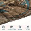 1Pc Retromythical animal Print Flannel Blanket, High quality Comfortable for All Seasons, Home Decor, Warmth and Comfort, Perfect for Christmas Gifts