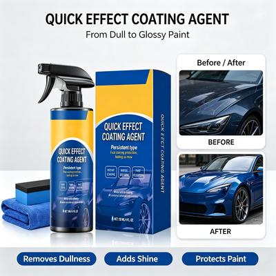 Universal Car Ceramic Coating Spray Hydrophobic Stain Resistant Paint Sealant Scratch Protection Safe For All Auto Paint Types