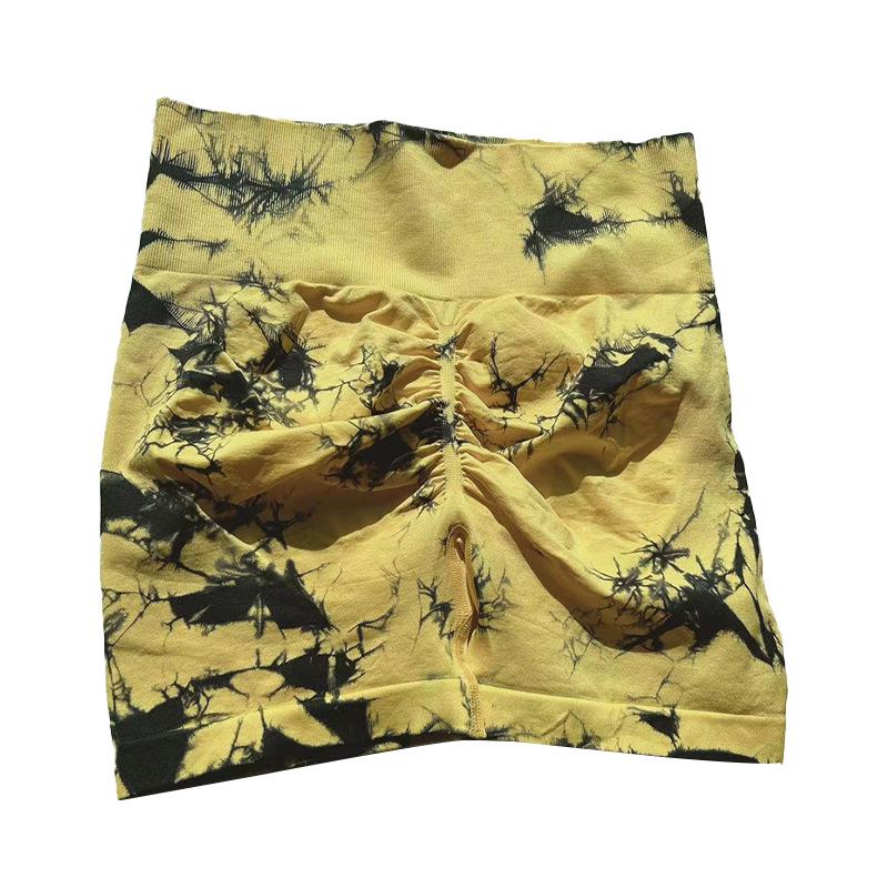 Women's Summer Tie-Dye High-Waisted Butt-Lifting Yoga Shorts