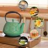 Nanbu Iron Cast Iron Teapot, 1200ml Large Capacity, with Infuser, Stovetop Compatible, Sakura Design, Loose Leaf, Enamel Finish, Silicone Handle