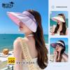New Summer UV Protection Empty Top Shell Hat UPF50 + Sun Protection Sun Hat Color-changing Big Brim Sun Hat Children