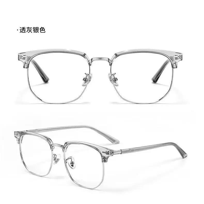 Black  Fashion Anti Blue Light Transparent Computer Glasses Men Women Square Eyewear Blocking Glasses Optical Spectacle Eyeglass