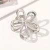 1 pince à cheveux fleur en métal pour femmes, maintien fort, taille moyenne, adaptée aux cheveux fins, style mode classique