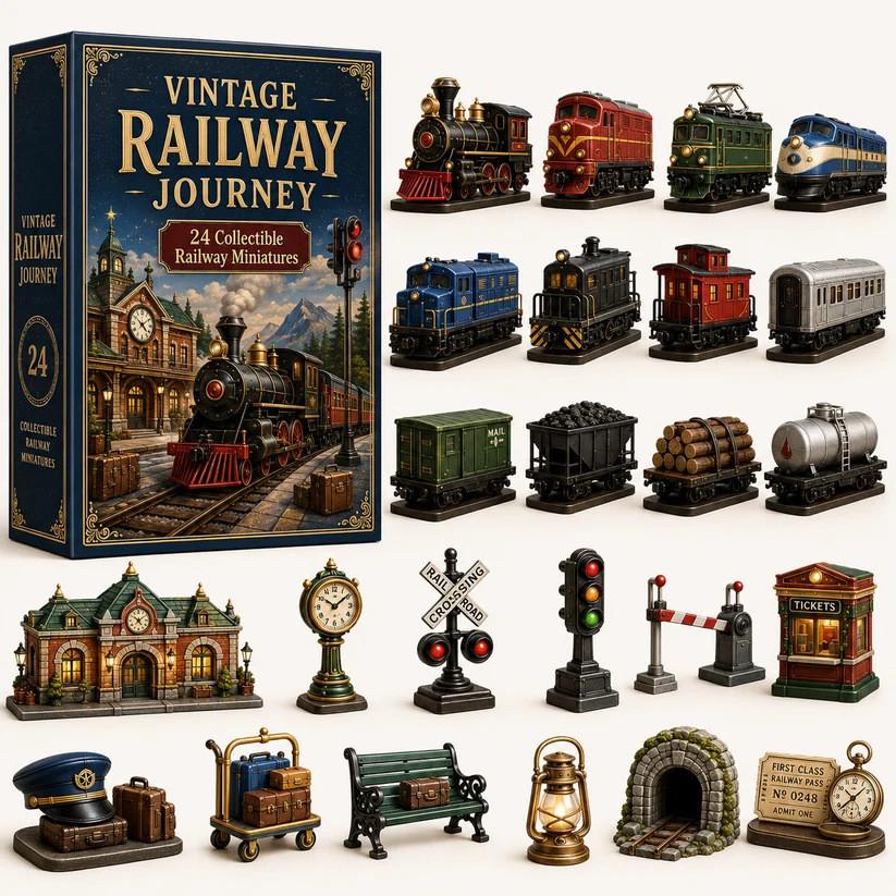 Transportation Advent Calendar With Acrylic Material For Holiday Gift And Kids Play