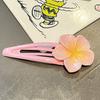 4Pcs Girl Hairpins Flower Decor Base BB Clip Base Design Hair Clips Smooth Surface Versatile Hair Accessory