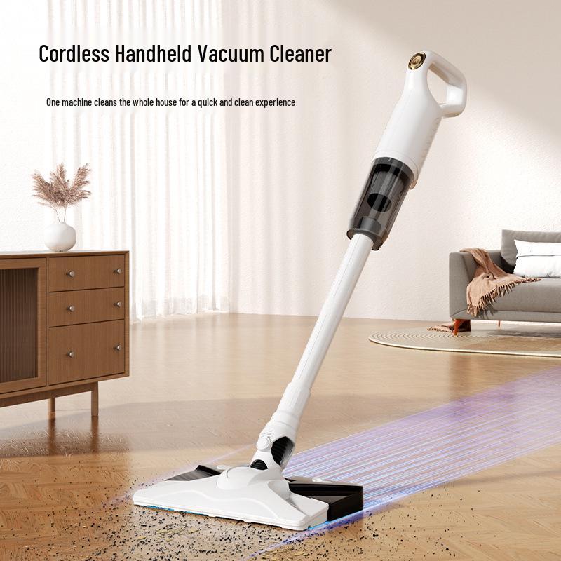 High-Power Portable Handheld Wireless Vacuum Mop - Multifunctional with Strong Suction for Dust and Mite Removal