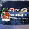 Waterproof New Driver Warning Car Sticker for Rear Windshield