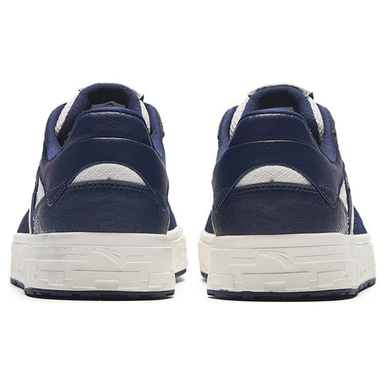 Anta Slip Resistant Cushioning Low top Skateboard Shoes Men's White Blue 112338053-1