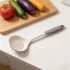 High Temperature Resistant Cooking Spoon Anti-Slip Handle Food Grade Silicone Non-Scratch Pot Protecting Spatula Soup Spoon Colander