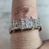 New Design Shiny Square Zircon Ring for Women, 925 Silver Plated Fashion Jewelry, Ideal Anniversary Gift & Daily Wear