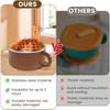 1200ml Ramen Bowl, Stainless Steel Noodle Bowls with Lid and Spork Heat Resistant Speedy Ramen Cooker Soup Bowl with Handles, Portable Pasta