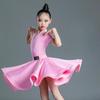 Costume Competition Uniform Kids Clothes Children Clothing Latin Dance Wear Fringe Skirt Latin Dance Dress Stage Performance