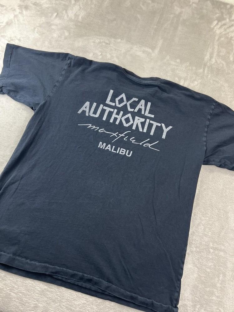 

Local Authority Shirt Mens Medium Black Skull Maxfields Malibu Graphic Tee Cali Unisex T-Shirt XXXXL
