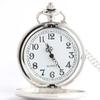 Hollow Petal Necklace Pocket Watch Black Deacon Flip Watch Couple Pendant Quartz Watch