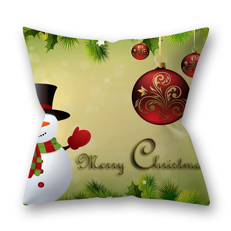 Husa de perna perna de Craciun copac cu fulg de nea imprimat canapea perna decorare perna acasa