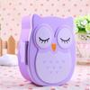 Portable Owl Lunch Box Plastic Children's Lunch Box Food Container Carton Tableware Bento Box Kawaii LS