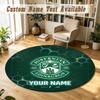 Round Rug Custom NameHibernian FC Pattern Non Slip Carpet Home Floor Decor
