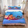 3-delige Lilo & Stitch Beddengoedset, Inclusief 1 Dekbedovertrek en 2 Kussenslopen, Zonder Vulling, Zacht en Comfortabel 044