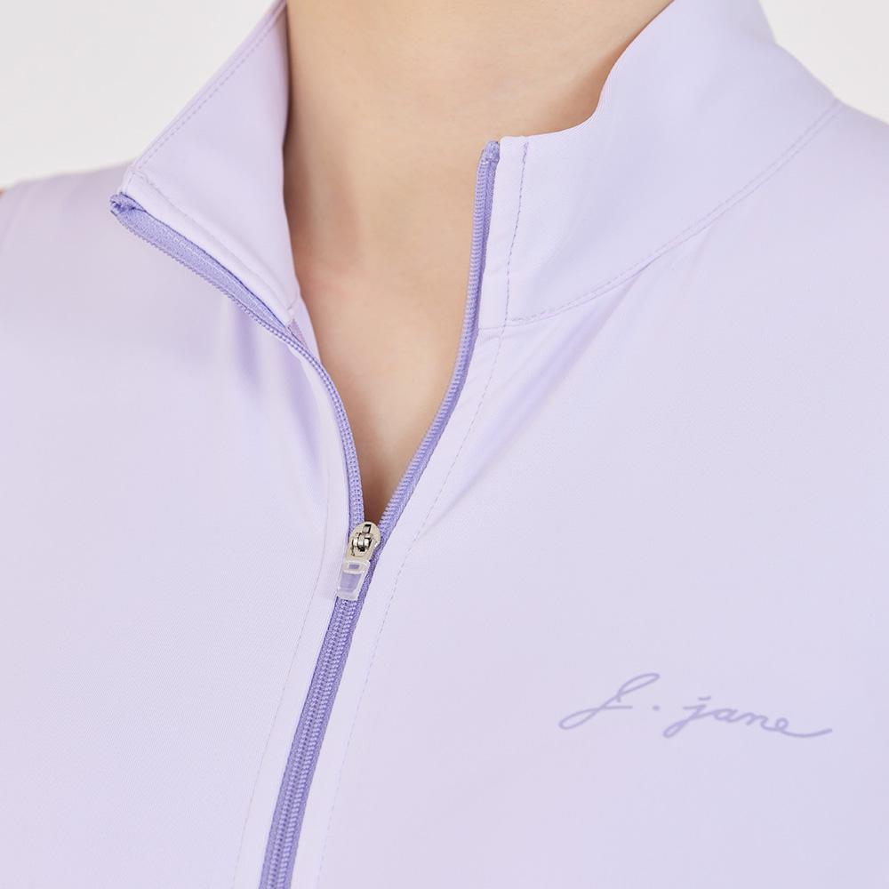 J Jane Front Zipper Double Flare Dress (Lavender)