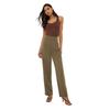 Dorothy Perkins Damen-Hose mit geradem Bein und Falten vorne