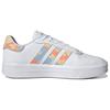 adidas Neo Court Platform Casual Slip Resistant Durable Low Top Skate Shoes Women Sneakers White Blue Orange H06298