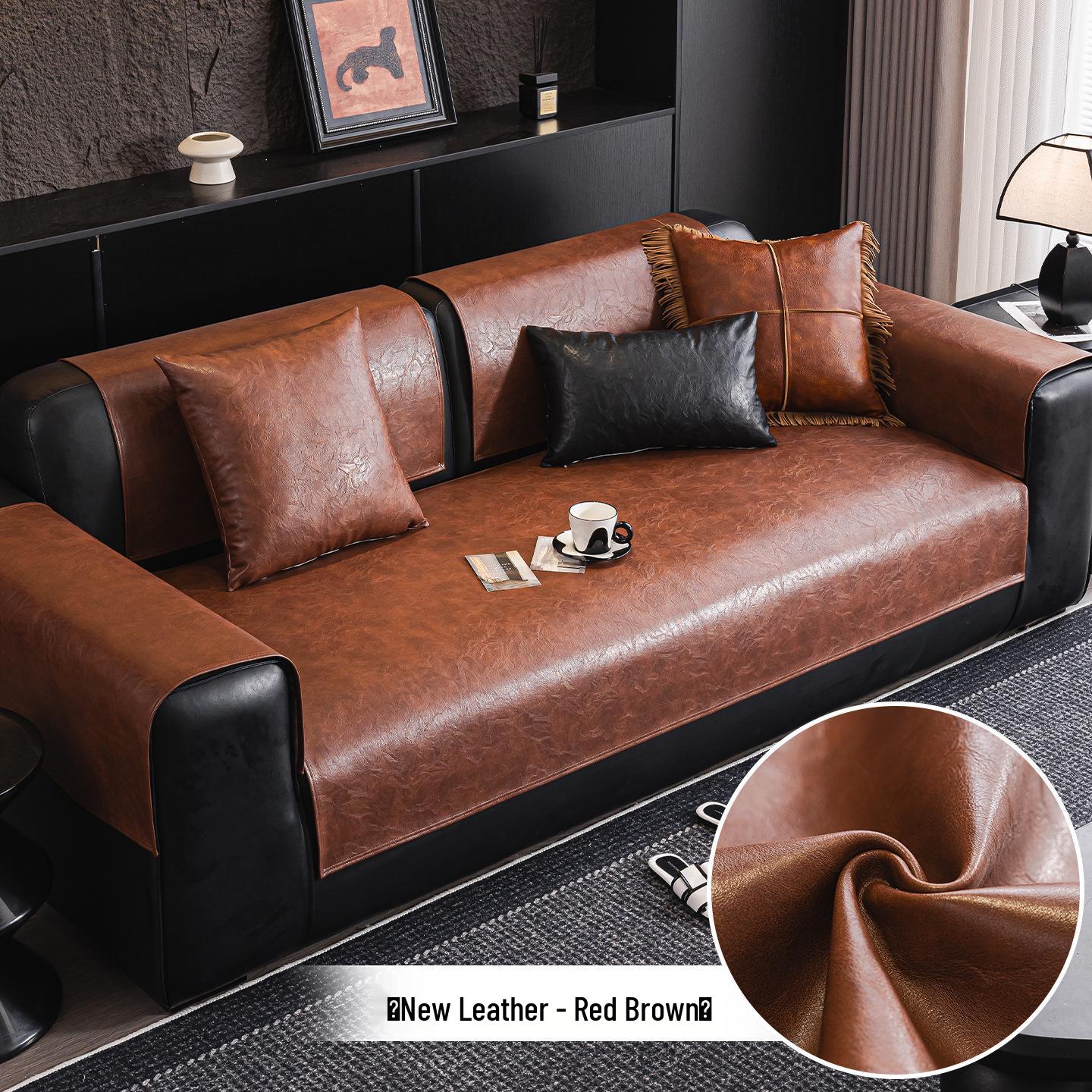 

Високоякісна універсальна шкіряна диванна протиковзка подушка для всіх сезонів 60*60 cm